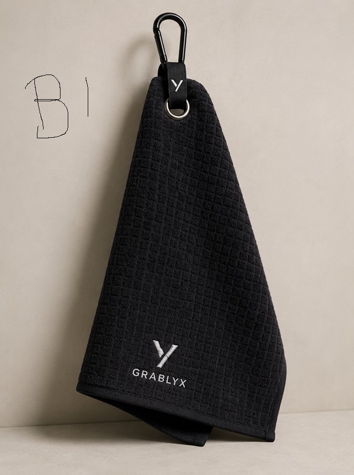 Baseball Towel — Black