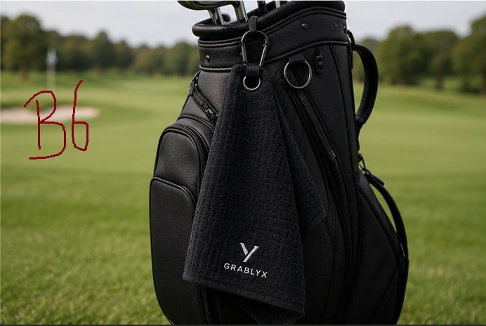 Golf Towel — Black image 6